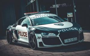 Audi R8 Police Car Prepared for ADAC 2016 года